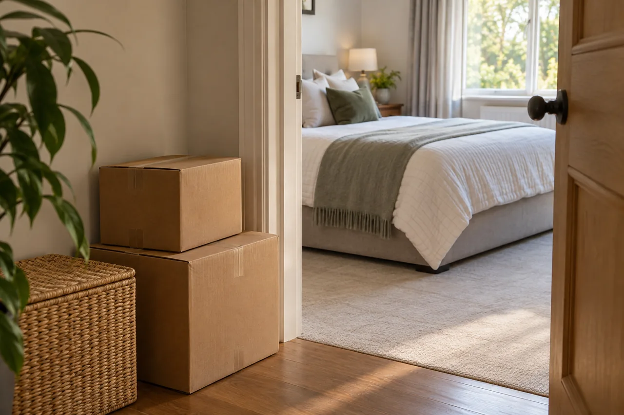 Illustrative preparation or equipment for bed bug heat treatment