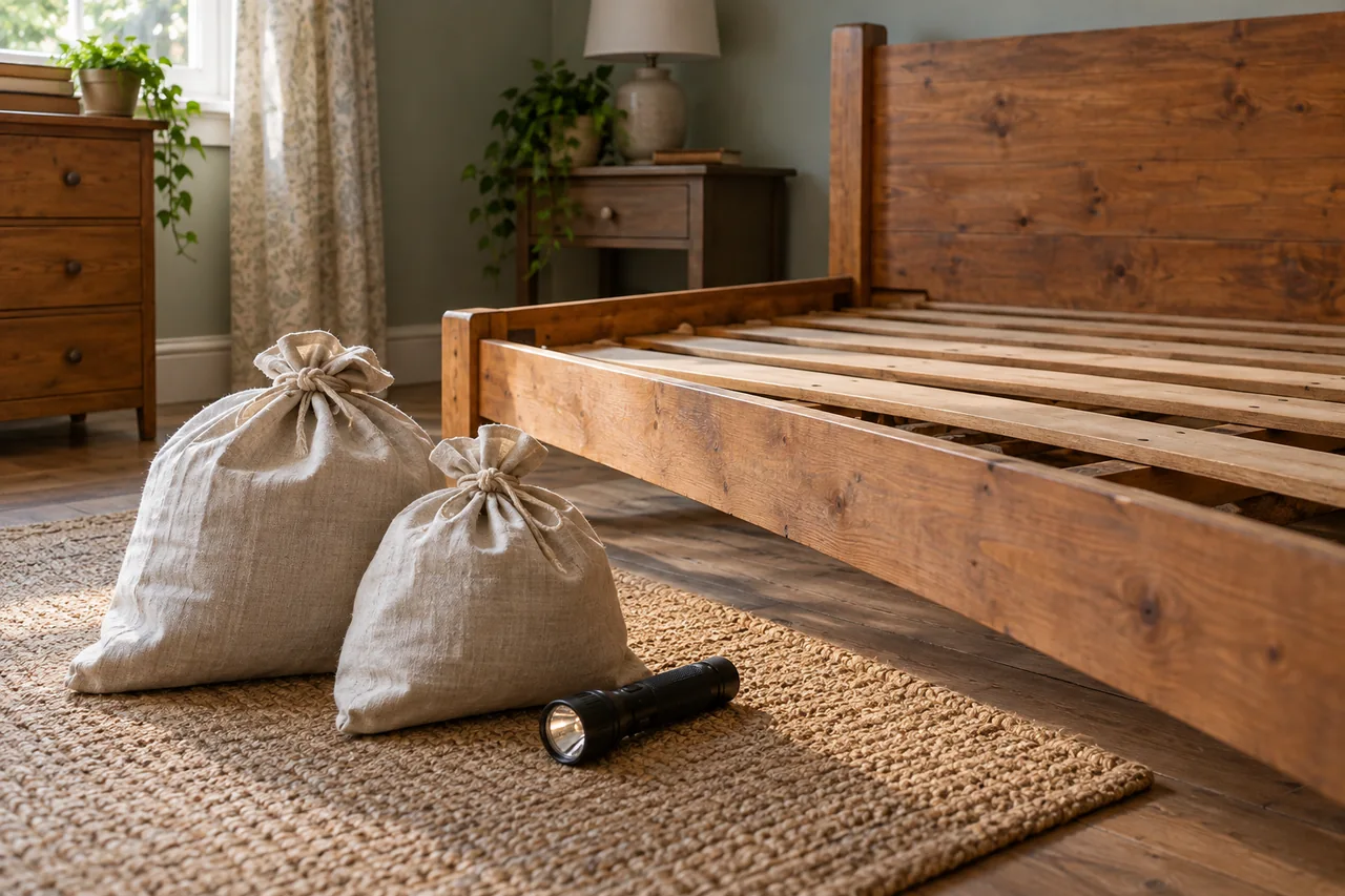 Illustrative preparation or equipment for bed bug treatment