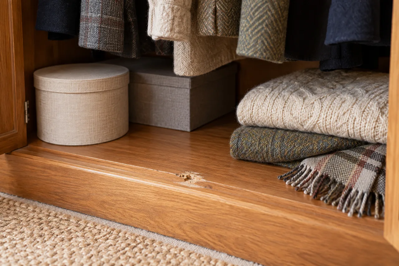 Illustrative property area relevant to carpet beetle treatment