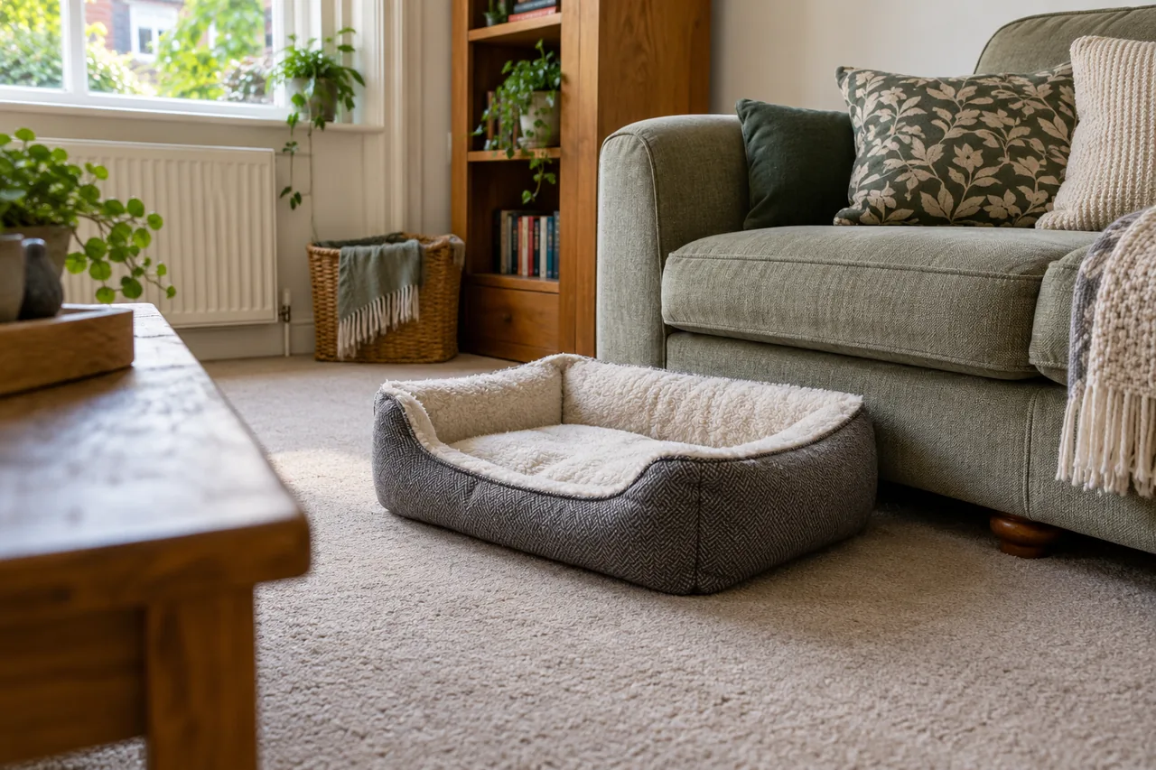 Illustrative property area relevant to flea treatment