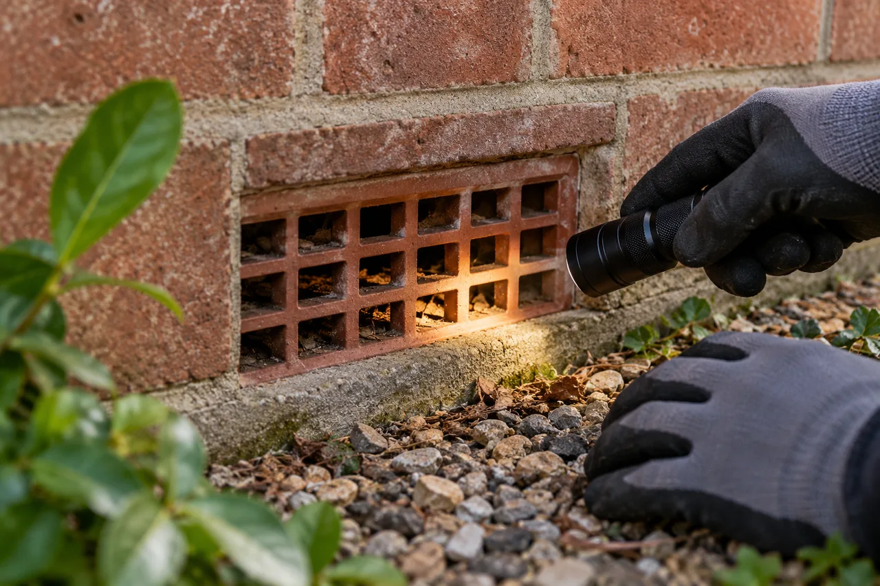 Illustrative inspection detail for rat control